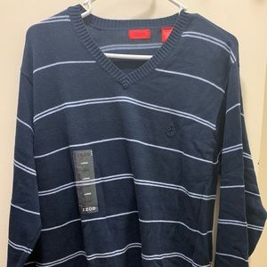 Men’s Izod Blue Striped Sweater
